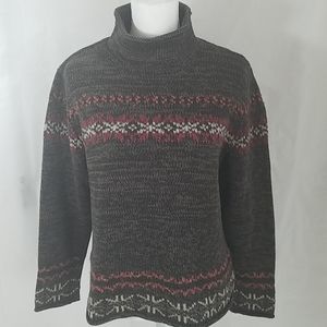 Eddie Bauer Brown Cotton/Wool Blend Sweater